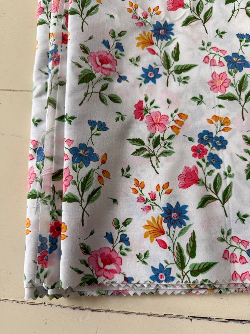Floral Cotton Fabric Yardage